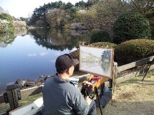 御苑・絵描き.jpg